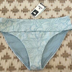 Rip Curl Light Blue Floral Bikini Bottom